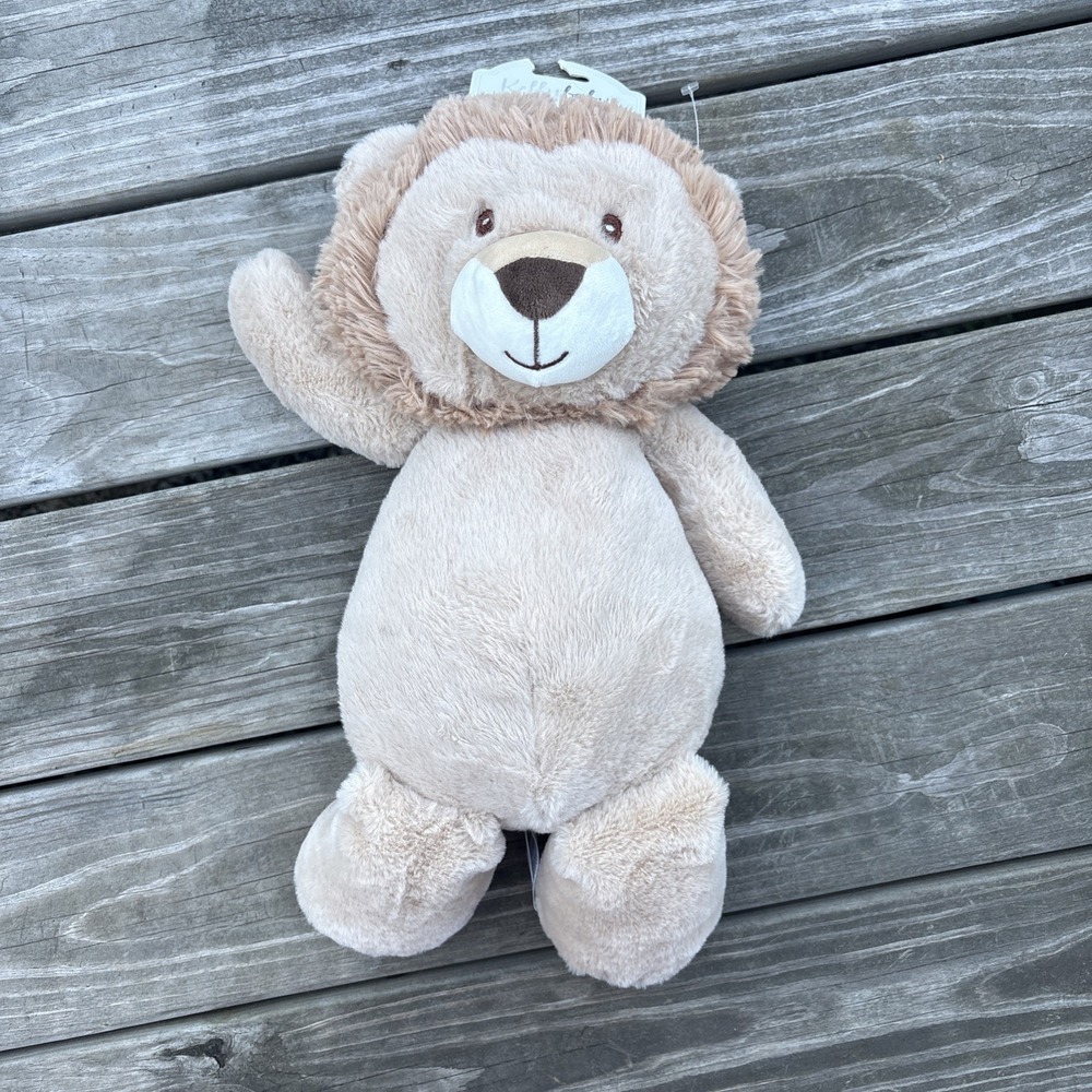 New Kellytoy Kelly Baby Super Soft Plush Lion Rattle Lovey - RARE 17"